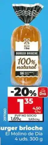 Dia El molino de dia - burger brioche oferta
