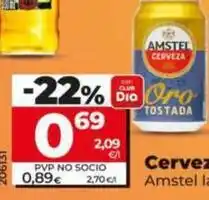 Dia Amstel - cerveza oro oferta