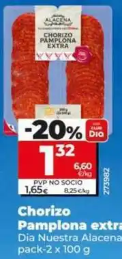 Dia Dia nuestra alacena - chorizo pamplona extra oferta