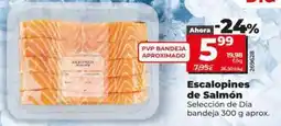 Dia Seleccion de dia - escalopines de salmón oferta