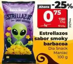 Dia Dia snack maniac - estrellazos sabor smoky barbacoa oferta