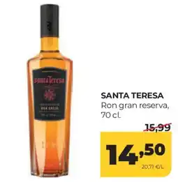 Alimerka Santa Teresa ron gran reserva oferta