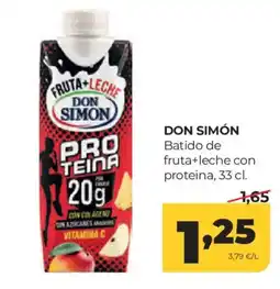 Alimerka Don Simón batido de fruta+leche con proteína oferta