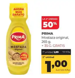 Alimerka Prima mostaza original oferta