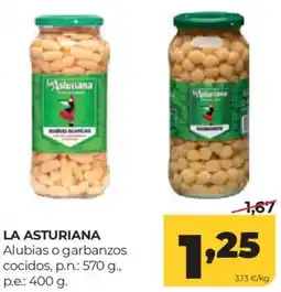 Alimerka La Asturiana alubias o garbanzos cocidos oferta