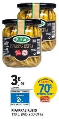 E.Leclerc Conservas rubio - piparas oferta