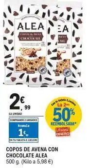 E.Leclerc Alea - copos de avena con chocolate oferta