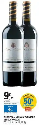 E.Leclerc Pago de cirsus - vino vendimia seleccionada oferta
