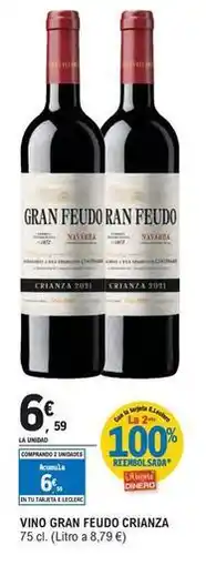 E.Leclerc Gran feudo - vino crianza oferta