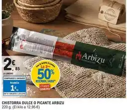 E.Leclerc Arbizu - chistorra dulce o picante oferta