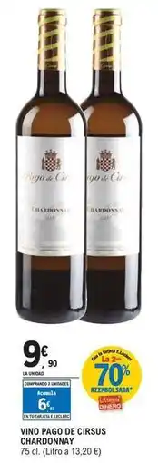 E.Leclerc Pago de cirsus - vino chardonnay oferta