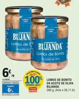 E.Leclerc Bujanda - lomos de bonito en aceite de oliva oferta