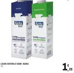 E.Leclerc Kaiku - leche entera o semi oferta