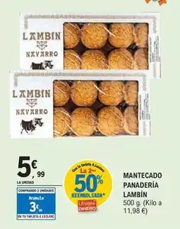 E.Leclerc Lambin - mantecado panadería oferta