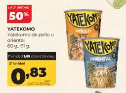 Alimerka Yatekomo yatekomo de pollo u oriental oferta