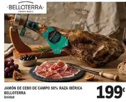 E.Leclerc Belloterra - jamón de cebo de campo 50% raza iberica oferta