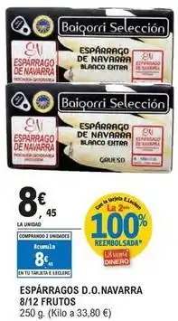 E.Leclerc Baigorri selección - esparragos d.o. navarra frutos oferta