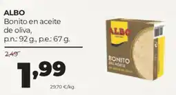 Alimerka Albo bonito en aceite de oliva oferta