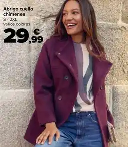 Carrefour Tex - abrigo cuello chimenea oferta