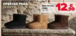 Carrefour Tex - bota forrada mujer oferta