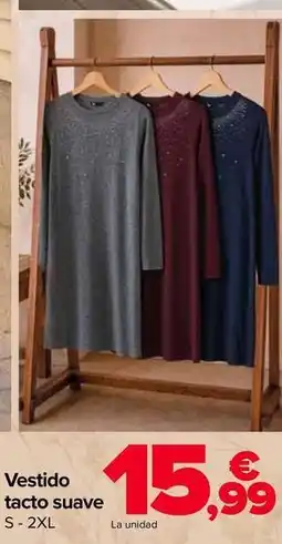 Carrefour Vestido tacto suave oferta