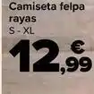 Carrefour Tex - camiseta felpa rayas oferta