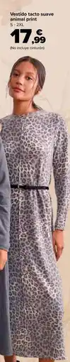 Carrefour Vestido tacto suave animal print oferta