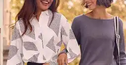 Carrefour Camisa estampada o camiseta canalé con hilo metalizado oferta