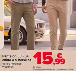 Carrefour Tex - pantalón chino o 5 bolsillos oferta