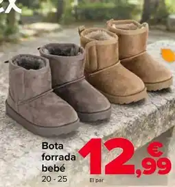 Carrefour Tex - bota forrada bebé oferta