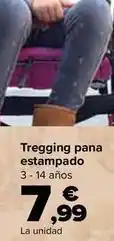 Carrefour Tex - tregging pana estampado oferta