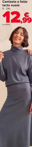 Carrefour Camiseta o falda tacto suave oferta