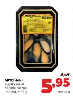 Alimerka Arteiñaki - mejillones al natural media concha oferta