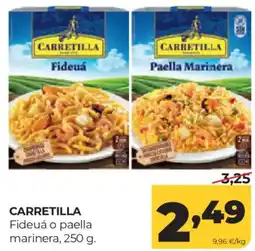 Alimerka Carretilla fideuá o paella marinera oferta