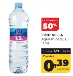 Alimerka Font Vella Agua mineral oferta
