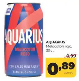 Alimerka Aquarius melocotón rojo oferta