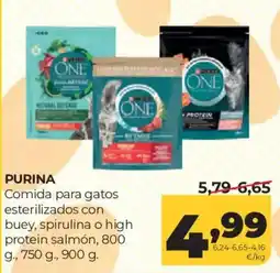 Alimerka purina comida para gatos esterilizados con buey, spirulina o high protein salmón oferta