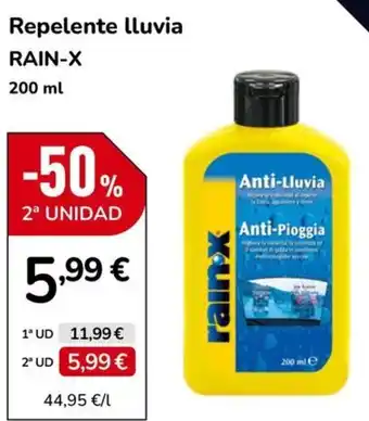 Rain-x repelente lluvia