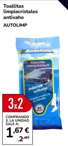 MotorTown Autolimp toallitas limpiacristales antivaho oferta
