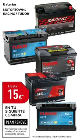 MotorTown Tudor baterías oferta