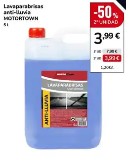 MotorTown Motortown lavaparabrisas anti-lluvia oferta