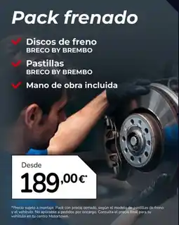 MotorTown Pack frenado oferta