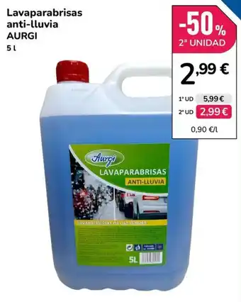 Aurgi lavaparabrisas anti-lluvia