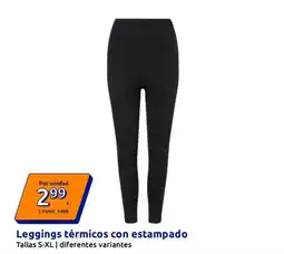 Action Leggings térmicos con estampado oferta