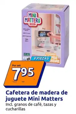 Action Mini Matters cafetera de madera de juguete oferta