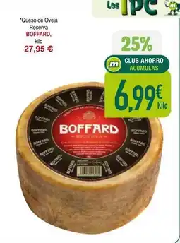 Masymas Boffard - queso de oveja reserva oferta