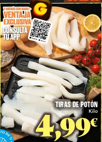 Tiras de potón