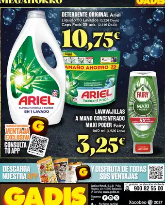 Ariel detergente original
