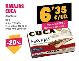 AhorraMas Cuca navajas oferta