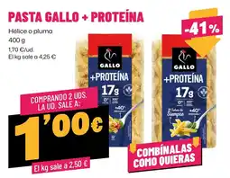 AhorraMas Gallo pasta +proteína oferta